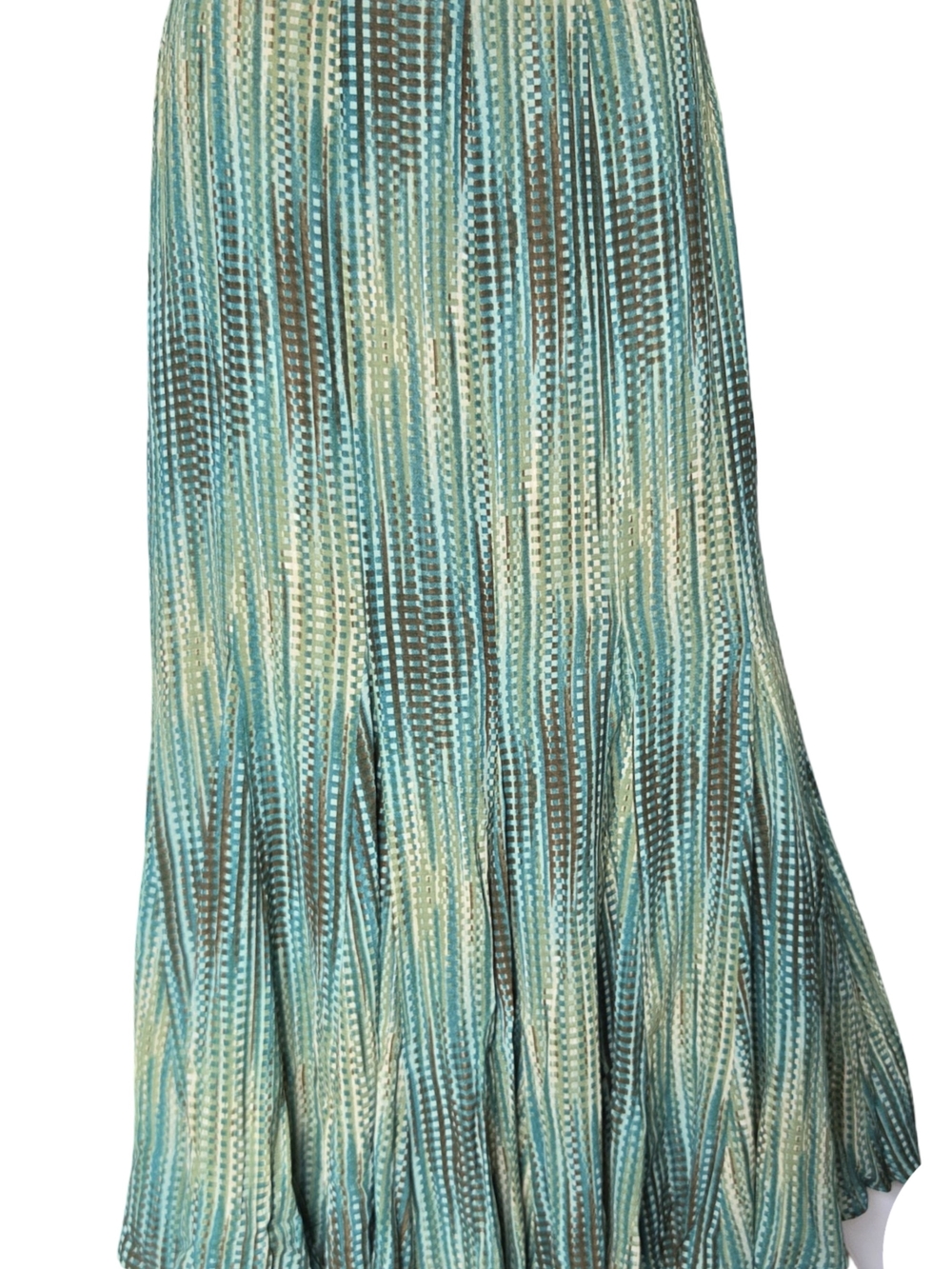 Forest Fairy Tulip Skirt Green Geometric Print Whimsical Womens Size 6